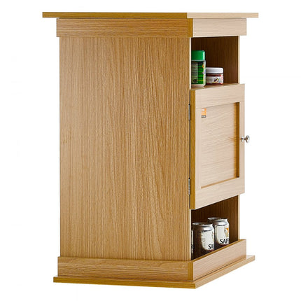 VEVOR Aquariumstandaard, 20 gallon aquariumstandaard, 64x40x72cm MDF Turtle Tankstandaard, 76kg laadvermogen, reptielentankstandaard met opbergruimte, kast en hardwarekit, lindehoutkleur