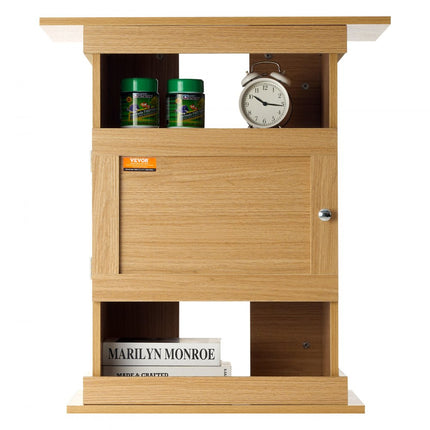 VEVOR Aquariumstandaard, 20 gallon aquariumstandaard, 64x40x72cm MDF Turtle Tankstandaard, 76kg laadvermogen, reptielentankstandaard met opbergruimte, kast en hardwarekit, lindehoutkleur