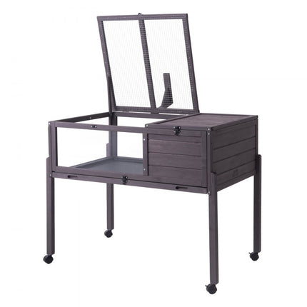 VEVOR schildpaddenverblijf schildpaddenhuis terrarium gemaakt van hout 965x610x825mm