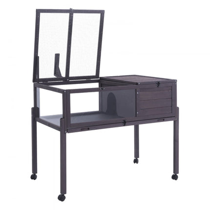 VEVOR schildpaddenverblijf schildpaddenhuis terrarium gemaakt van hout 965x610x825mm