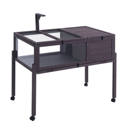 VEVOR schildpaddenverblijf schildpaddenhuis terrarium gemaakt van hout 965x610x825mm