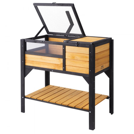 VEVOR schildpaddenverblijf schildpaddenhuis terrarium gemaakt van hout 850x500x825mm