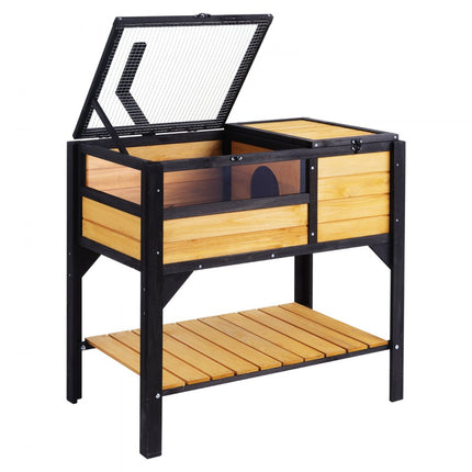 VEVOR schildpaddenverblijf schildpaddenhuis terrarium gemaakt van hout 850x500x825mm