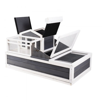 VEVOR schildpaddenverblijf schildpaddenhuis terrarium gemaakt van hout 1120x650x615mm