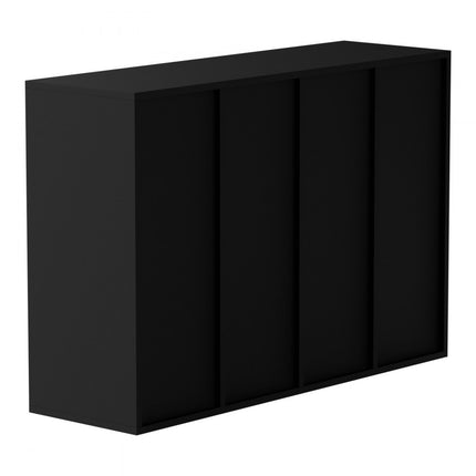 VEVOR 997 x 305 x 680 mm brievenbak bureau-organizer, 2,3-5,6 cm verstelbaar A4 stapelbaar liggend, papierlade, opslag bureau archiefsysteem organisatie, plank (zwart, 36 vakken)