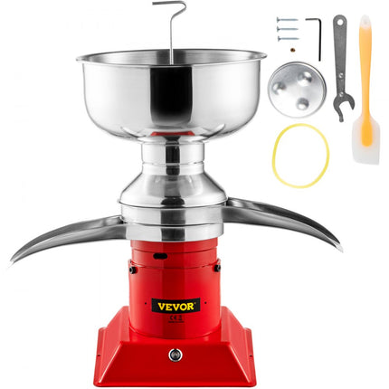 VEVOR Melkafscheider 5 L Melkscheidingsmachine 30 W Milkshakeseparator van 304 Roestvrij Staal en Gietijzer Staal met 4 Uur Duurzaam Werken en Complete Componenten voor Melkveebedrijven en Gezinnen