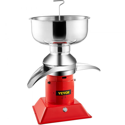 VEVOR Melkafscheider 5 L Melkscheidingsmachine 30 W Milkshakeseparator van 304 Roestvrij Staal en Gietijzer Staal met 4 Uur Duurzaam Werken en Complete Componenten voor Melkveebedrijven en Gezinnen