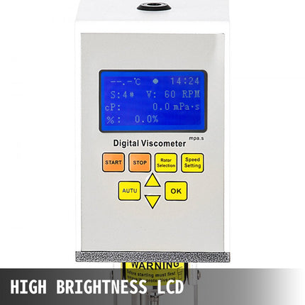 VEVOR Digitale Roterende Viscositeitsmeter Tester 10-100000m Pa.s NDJ-9S