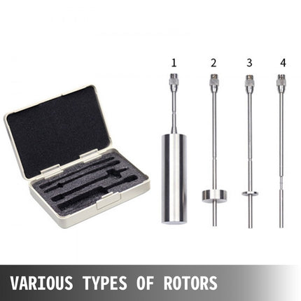 VEVOR Digitale Roterende Viscositeitsmeter Tester 10-100000m Pa.s NDJ-9S