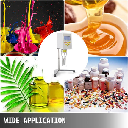 VEVOR Digitale Roterende Viscositeitsmeter Tester 10-100000m Pa.s NDJ-9S