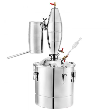 VEVOR Distilleerder 70 L Multifunctionele Water Distilleer Moonshine Still Distiller Afmetingen Gistingstank 45x45 cm Kan Worden