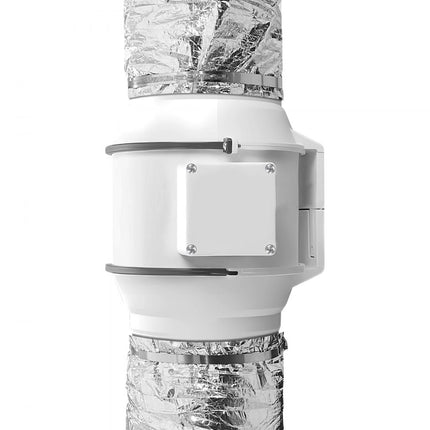 VEVOR aluminium flexibele slang 7620 mm lange ventilatieslang Φ130 mm aluminium flexibele buis luchtkanaal R-4.2 thermische weerstandswaarde 25 mm buisdikte aluminium buisslang Owens Corning isolatie wollen luchtkanalen