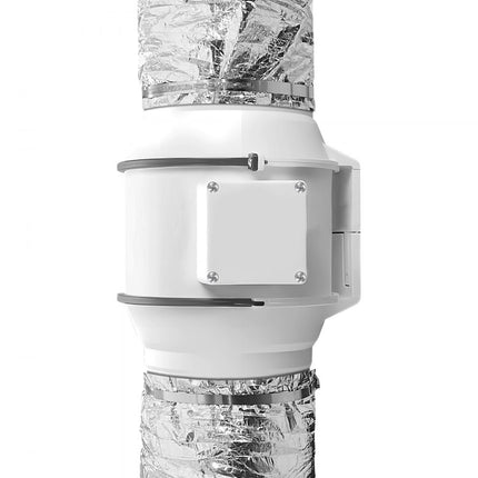 VEVOR aluminium flexibele slang 7620 mm lange ventilatieslang Φ208 mm aluminium flexibele buis luchtkanaal R-6 thermische weerstandswaarde 25 mm buisdikte aluminium buisslang Owens Corning isolatie wollen luchtkanalen