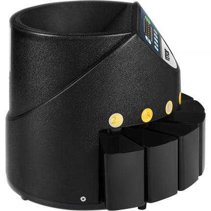 VEVOR Auto-Euro Munt Sorter Teller Machine Voor Tellen Munten 220 Munten/Minuten