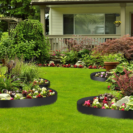 VEVOR Landschap Rand 10" Diepte 60ft Totale Lengte Gerecycled HDPE Spiraal Patio Board Flexibele Buigrand voor Landscaping Gazon Tuin Yard