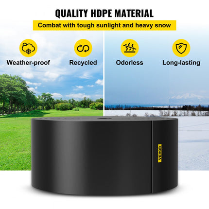 VEVOR Landschap Rand 10" Diepte 85ft Totale Lengte Gerecycled HDPE Spiraal Patio Board Flexibele Buigrand voor Landscaping Gazon Tuin Yard