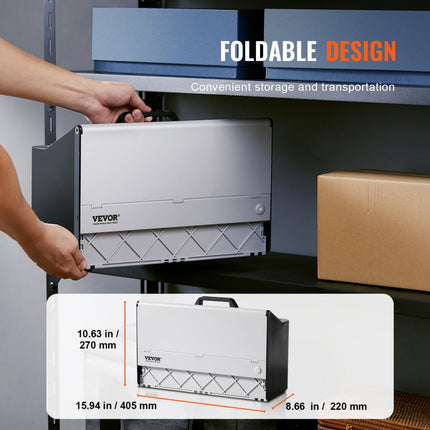 VEVOR airbrush-spuitcabine-kit 405 x 330 x 355 m, draagbaar airbrush-afzuigsysteem, airbrush-spuitcabine-afzuigsysteem 5,2 m³/min met dubbele ventilatoren voor het maken van airbrush-modellen, schilderwerkzaamheden, enz.