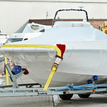 VEVOR Set van 10 spanbanden Spanband van 0,05 x 9 m 4536 kg spanband met ratel polyester band haakbevestigingsband van koolstofstaal spanband met ratel ideaal voor motorfietsen fietsen kajaks UTV boten ATV