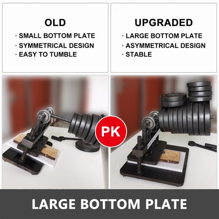 VEVOR lederen ponsmachine, handmatige lederen snijmachine, lederen embossingmachine, 36 x 25 x 47 cm, stalen ponsmachine, 1,5 ton druk, maximale drukslag 10 mm, handmatige embossingpers, lederen cutter