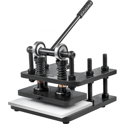 Lederen snijmachine Embossingmachines voor verschillende materialen Handleiding 28*14CM lederen logoprinter