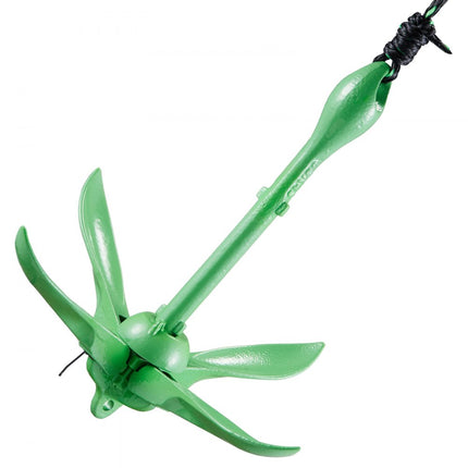 VEVOR Kajakankerset, 3,5 lbs paddleboard-ankerset met 8 m touw en boei, opvouwbaar anker voor kleine boten met opbergtas en karabijnhaak, kajakaccessoires voor kajaks, kleine boten, kano's