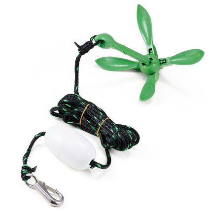 VEVOR Kajakankerset, 3,5 lbs paddleboard-ankerset met 8 m touw en boei, opvouwbaar anker voor kleine boten met opbergtas en karabijnhaak, kajakaccessoires voor kajaks, kleine boten, kano's