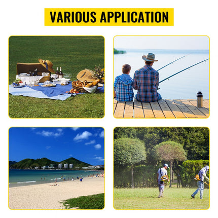 VEVOR Handwagen Opvouwbare strandwagen Transportwagen 84 tot 131 cm Verstelbaar 58,4 x 38,1 cm Laadruimte Tuinwagen Strandwagen 75 kg Belastbaar voor alle terreinen, buitenshuis Kamperen Winkelen Zwart