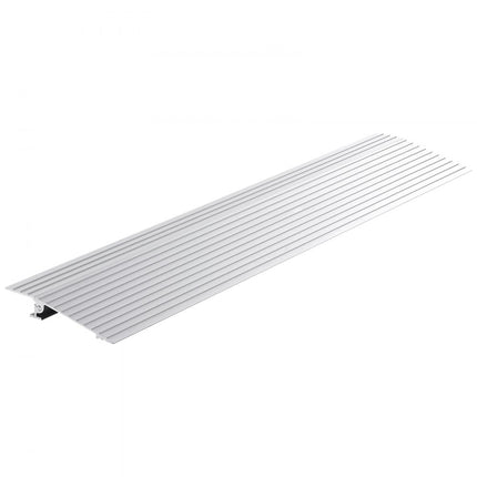 VEVOR Deurdrempelhelling 7,3" x 34" x 1" Rolstoelhelling 800 lbs Laadvermogen Toegangshelling van aluminiumlegering Stoeprand Modulair ontwerp Drempelhelling Antislip aluminium oprit