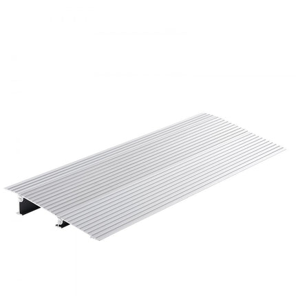 VEVOR Instaphelling 12" x 34" x 2" Rolstoelhelling 800 lbs Laadvermogen Toegangshelling van aluminiumlegering Stoeprand Modulair ontwerp Drempelhelling Antislip aluminium oprit