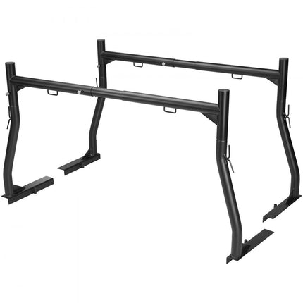 VEVOR Truck Carrier Truck Rack, 1170-1803 mm uitschuifbaar vrachtwagenladderrek, 363 kg laadvermogen, stalen ladderrek voor vrachtwagens met niet-borende J-bouten, vrachtwagenbedrek voor surfplank enz.