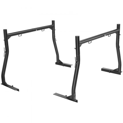 VEVOR Truck Carrier Truck Rack, 1170-1803 mm uitschuifbaar vrachtwagenladderrek, 363 kg laadvermogen, stalen ladderrek voor vrachtwagens met niet-borende J-bouten, vrachtwagenbedrek voor surfplank enz.