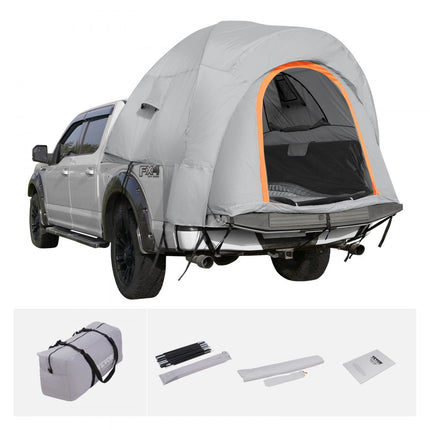 VEVOR Daktent Vrachtwagentent 200 x 165 x 170 cm, dubbellaagse tent Buiten Pickup Truck Tent Truck Bed Tent Outdoor Familie Camping Reizen Autotent, Waterdichte Autodaktent Achtertent Draagtas