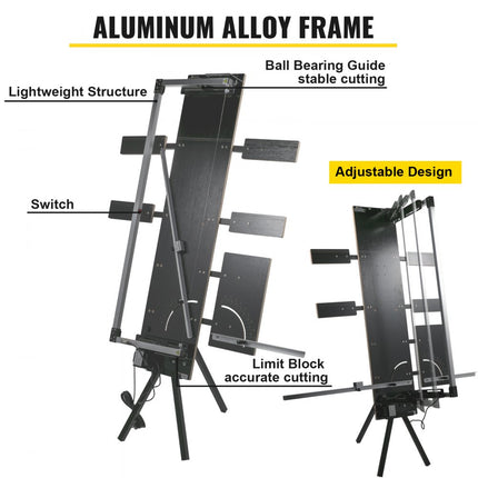 VEVOR Piepschuimsnijders Schuimsnijder piepschuim Snijder Piepschuim Snijapparaat Snijlengte 127 Cm Met Standaard