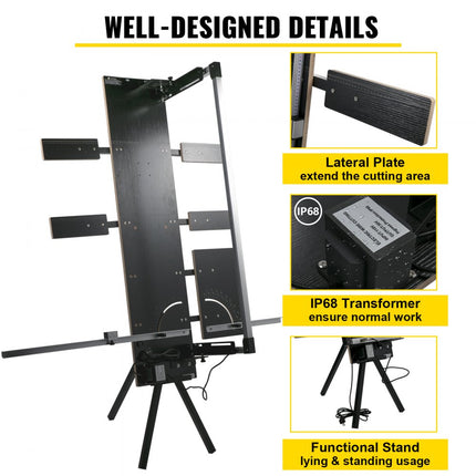 VEVOR Piepschuimsnijders Schuimsnijder piepschuim Snijder Piepschuim Snijapparaat Snijlengte 127 Cm Met Standaard