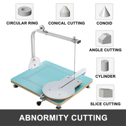 VEVOR Piepschuimsnijders Schuimsnijder Hot Wire Foam Snijmachine Parel Katoen Verstelbare Hoek Legering Eenvoudige Bediening