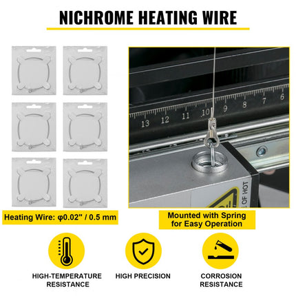 VEVOR Piepschuimsnijders Schuimsnijder piepschuim Snijder Piepschuim Snijapparaat Max Snijlengte 134 Cm Met Poten