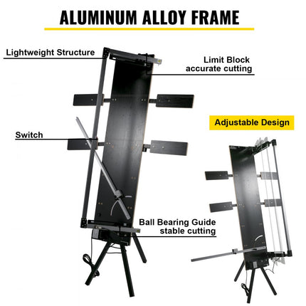 VEVOR Piepschuimsnijders Schuimsnijder piepschuim Snijder Piepschuimsnijder Max Snijlengte 127 Cm Met Standaard