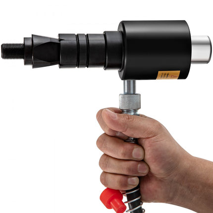 VEVOR hydraulische uitlaatpijpexpander maat 1-5/8"-4-1/4", 10T handmatige hydraulische pijpexpander met 4 matrijzen en 2 opbergkoffers voor koperen en aluminium buizen in autoreparatie