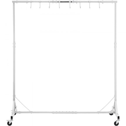 VEVOR verfstandaard autolakstandaard 8 haken verfdrogen verstelbaar wit