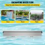 VEVOR Waterval Fountain 23,6 x 4,5 x 3,1 zwembadfonteinset Roestvrijstalen watervaltuin Binnenshuis Buiten Duurzaam
