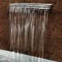 VEVOR Waterval Fountain 23,6 x 4,5 x 3,1 zwembadfonteinset Roestvrijstalen watervaltuin Binnenshuis Buiten Duurzaam