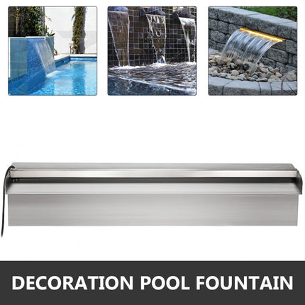 VEVOR Waterval Pool Fountain Stainless Unique High-quality Pool High Efficiency Promotion