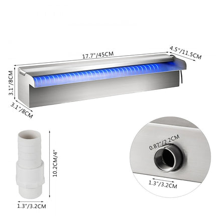 VEVOR Waterval Pool Fountain Stainless Unique High-quality Pool High Efficiency Promotion