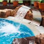 VEVOR Waterval Fontein waterval douche waterval douche met gebogen roestvrijstalen element watergolf voor zwembad