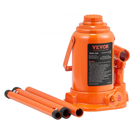 VEVOR 12T Stamp Jack Fles Jack Hydraulische Jack Stamp Jack voor Auto SUV 190-355mm Compact Jack Auto Jack Draagbare Hydraulische Cilinder Hydraulische Jack Orange Stamp Jack