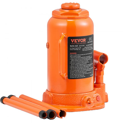 VEVOR 20T Stamp Jack Fles Jack Hydraulische Jack Stamp Jack voor Auto SUV 240-450mm Compact Jack Auto Jack Draagbare Hydraulische Cilinder Hydraulische Jack Orange Stamp Jack