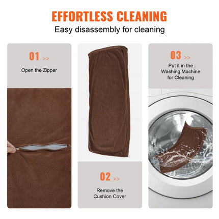 VEVOR Hondenbank, hondenbank voor middelgrote honden en katten, zacht lederen hondenslaapbank, 50 kg zware kattenbank 710 x 505 x 335 mm