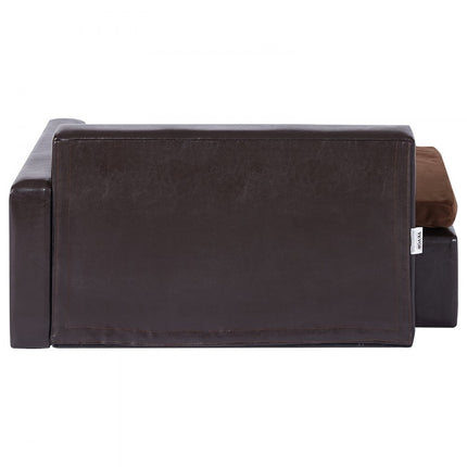 VEVOR Hondenbank, hondenbank voor middelgrote honden en katten, zacht lederen hondenslaapbank, 50 kg zware kattenbank 710 x 505 x 335 mm