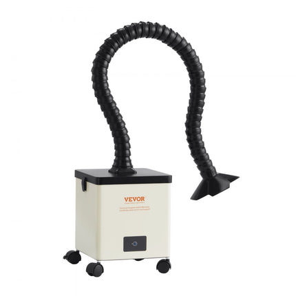 VEVOR soldeerdampafzuiging 100W lasrookafzuiger 240 m³/h mini desktop soldeerdampafzuiging 5800rpm 3-traps filter-soldeerdampafzuiging voor soldeerstationlaswerkzaamheden