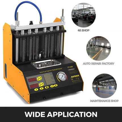 Injectorreiniger tester Ultrasone benzine injectorreiniger 6 cilinder tester